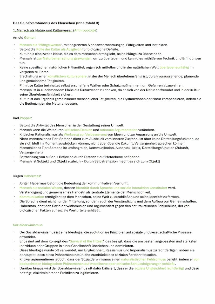abitur.nrw
Grundkurs
Inhaltsfeld 3:
Das Selbstverständnis des
Menschen
Der Mensch als Natur- und Kultur-
wesen
Das Verhältnis von Leib und S