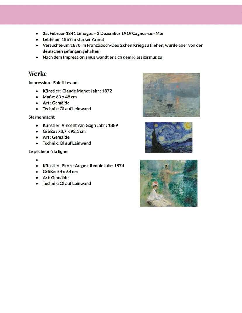 Entstehung und Entwicklung
Um 1860-1870 in Paris, Frankreich entstanden
Blütezeit um 1868 - 1883
Selbst in der Zeit des Expressionismus blie