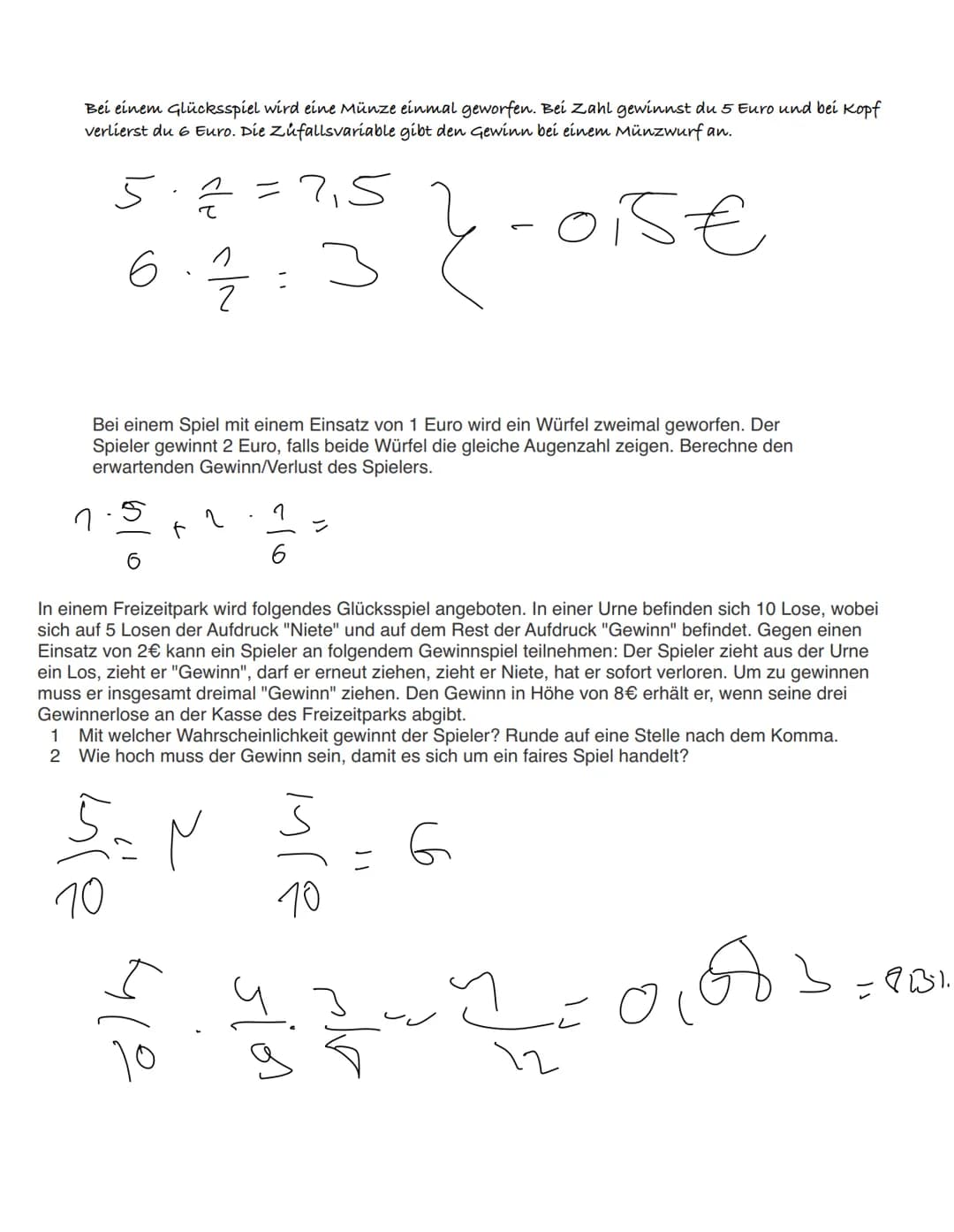 Baumdiagramm
1. Pfadregel:Entlang dem Pfade wird multipliziert.
2. Pfadregel: Einzelne Pfade werden addiert
Beispiel: Lucia feiert ihren 11.