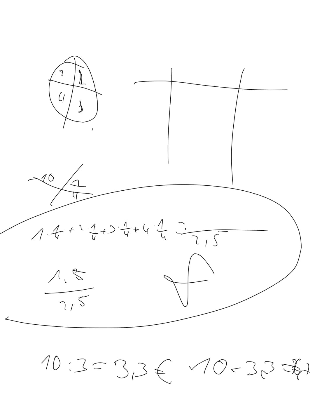 Baumdiagramm
1. Pfadregel:Entlang dem Pfade wird multipliziert.
2. Pfadregel: Einzelne Pfade werden addiert
Beispiel: Lucia feiert ihren 11.