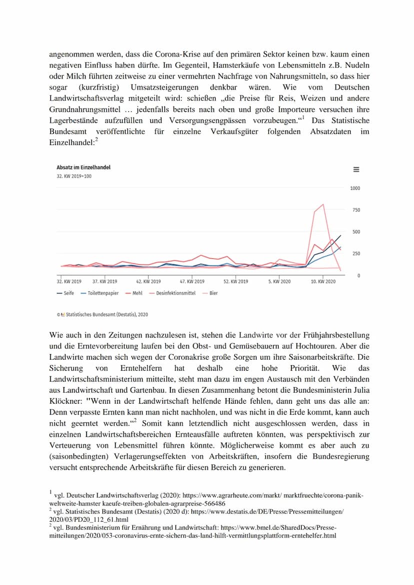 Geografie - Aufgabenerteilung
Beurteile ausführlich, welche wirtschaftlichen Auswirkungen die ,,Coronakrise" auf die
einzelnen Sektoren (nac