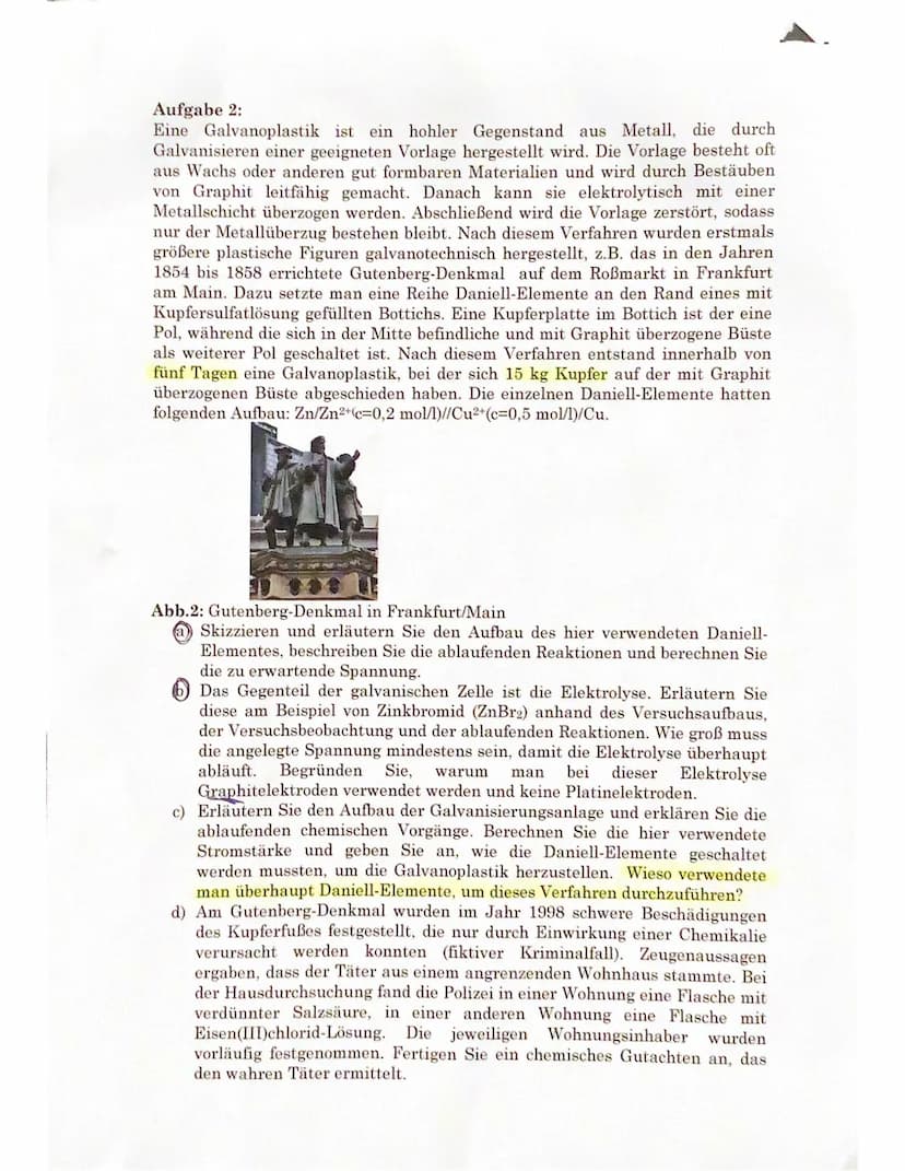 Klausur Nr. 1
22.09.2023
Chemie Q1 GK1
Aufgabe 1:
Früher lag die Hauptverwendung von reinem Zinn (Sn) in der Herstellung von
Geschirr. Das M