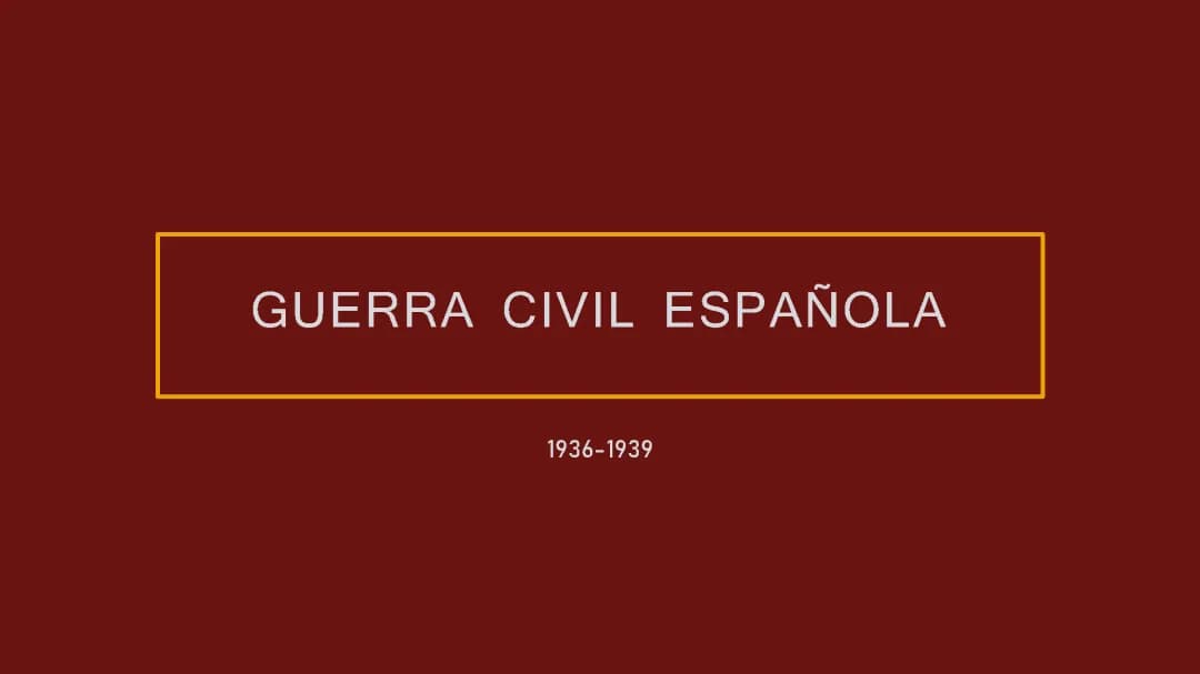 Guerra Civil Española
