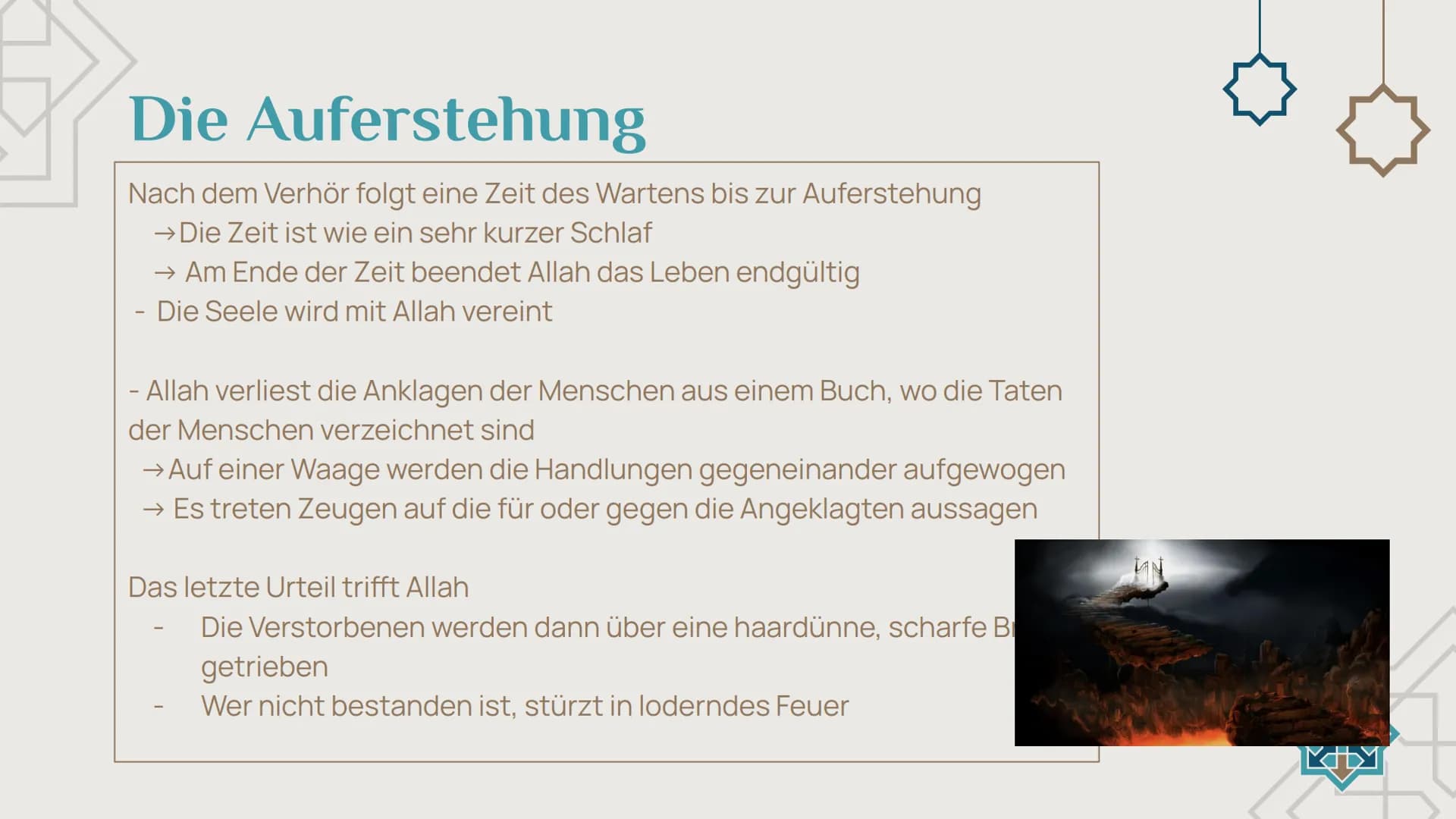 PA
YA
Der
Tod im
Islam
von: Chanel, Matilda,
Finn und Adetayo
YA Inhaltsverzeichnis
3-4 Das Leben
Sünden, Vergebung
und Sinn
8-9 Hölle
Ausse