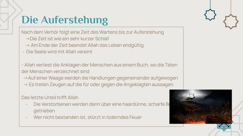 PA
YA
Der
Tod im
Islam
von: Chanel, Matilda,
Finn und Adetayo
YA Inhaltsverzeichnis
3-4 Das Leben
Sünden, Vergebung
und Sinn
8-9 Hölle
Ausse