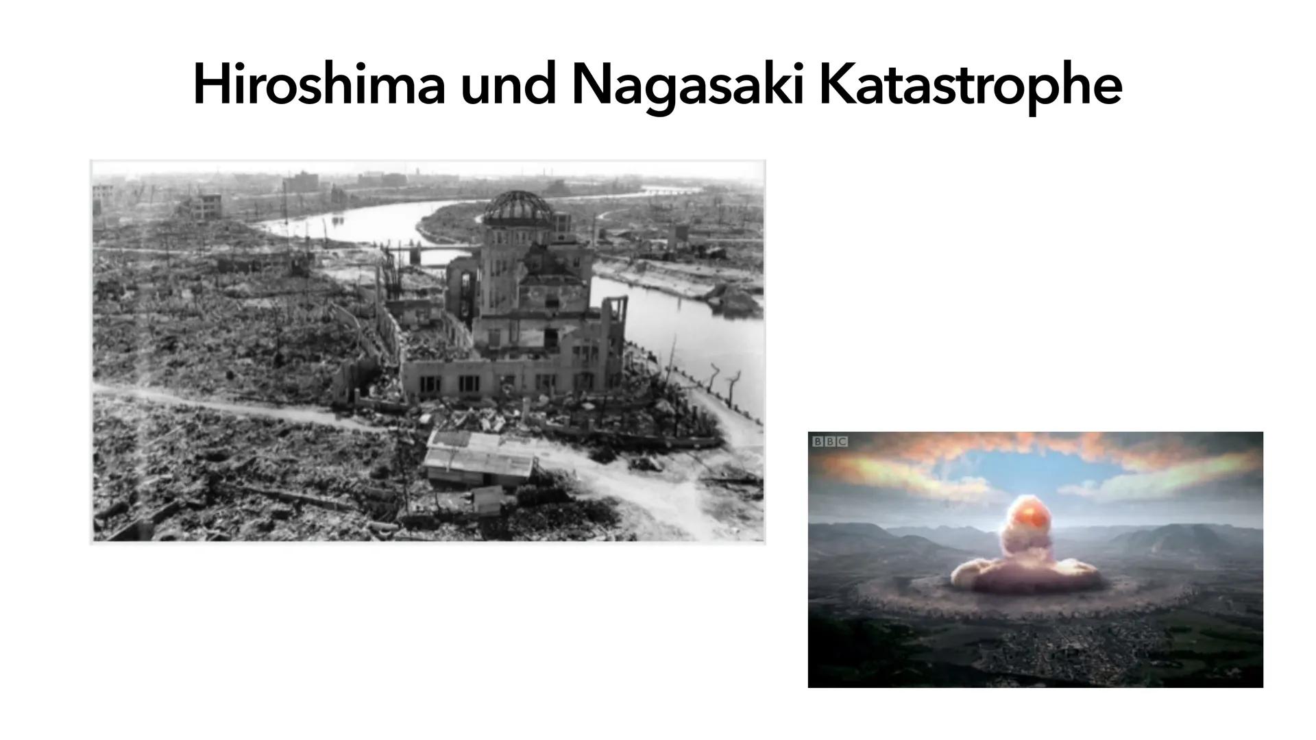 Atombomben Gliederung
• Allgemeine Information über Kernwaffen
●
●
• Entwicklung
• Wirkung einer Atombombe
• Aufbau einer Atombombe
●
• Hiro