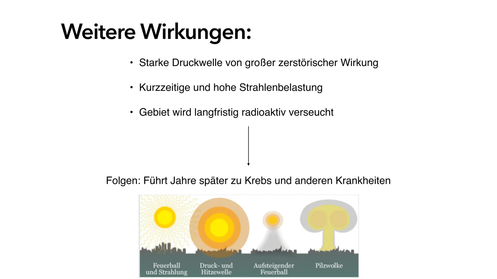 Atombomben Gliederung
• Allgemeine Information über Kernwaffen
●
●
• Entwicklung
• Wirkung einer Atombombe
• Aufbau einer Atombombe
●
• Hiro