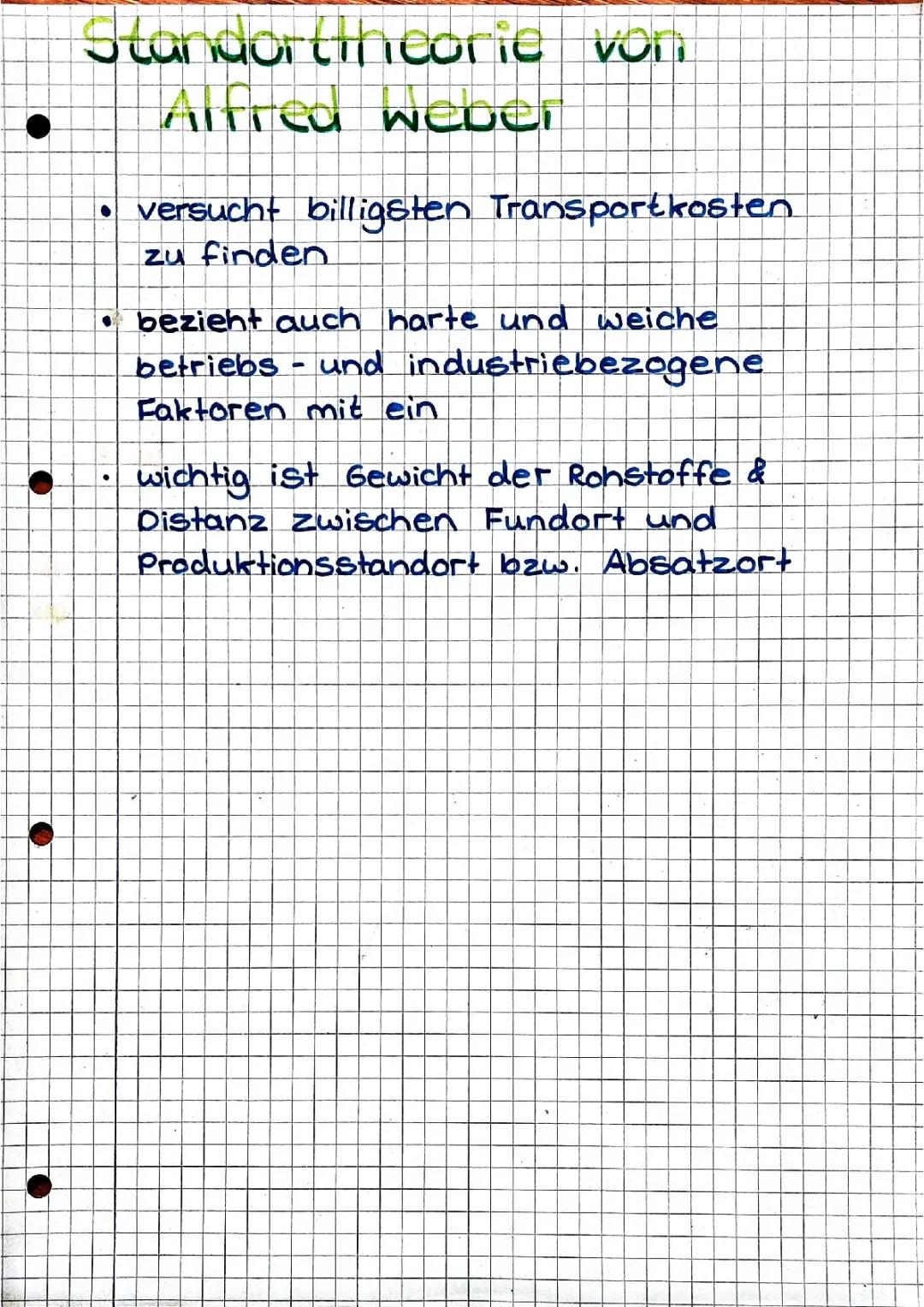 Standorttheorie Alfred Weber