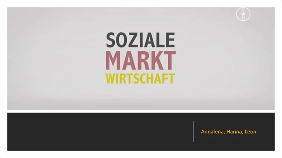 soziale Marktwirtschaft 