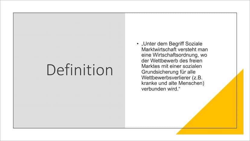 SOZIALE
MARKT
WIRTSCHAFT
Annalena, Hanna, Leon Inhaltsverzeichnis
Definition
Geschichtlicher Hintergrund
Ludwig Erhard
• Alfred Müller-Armac