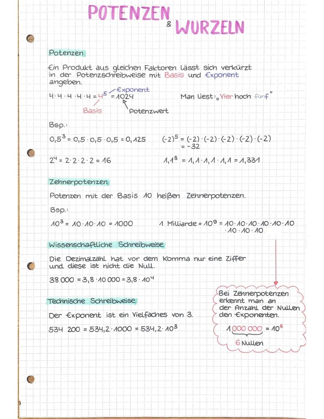 Quadratwurzeln
Das Wurzelziehen ist die Umkehrung des Quadrierens.
Die Quadratwurzel einer positiven Zahl b ist die
positive Zahl a, für die