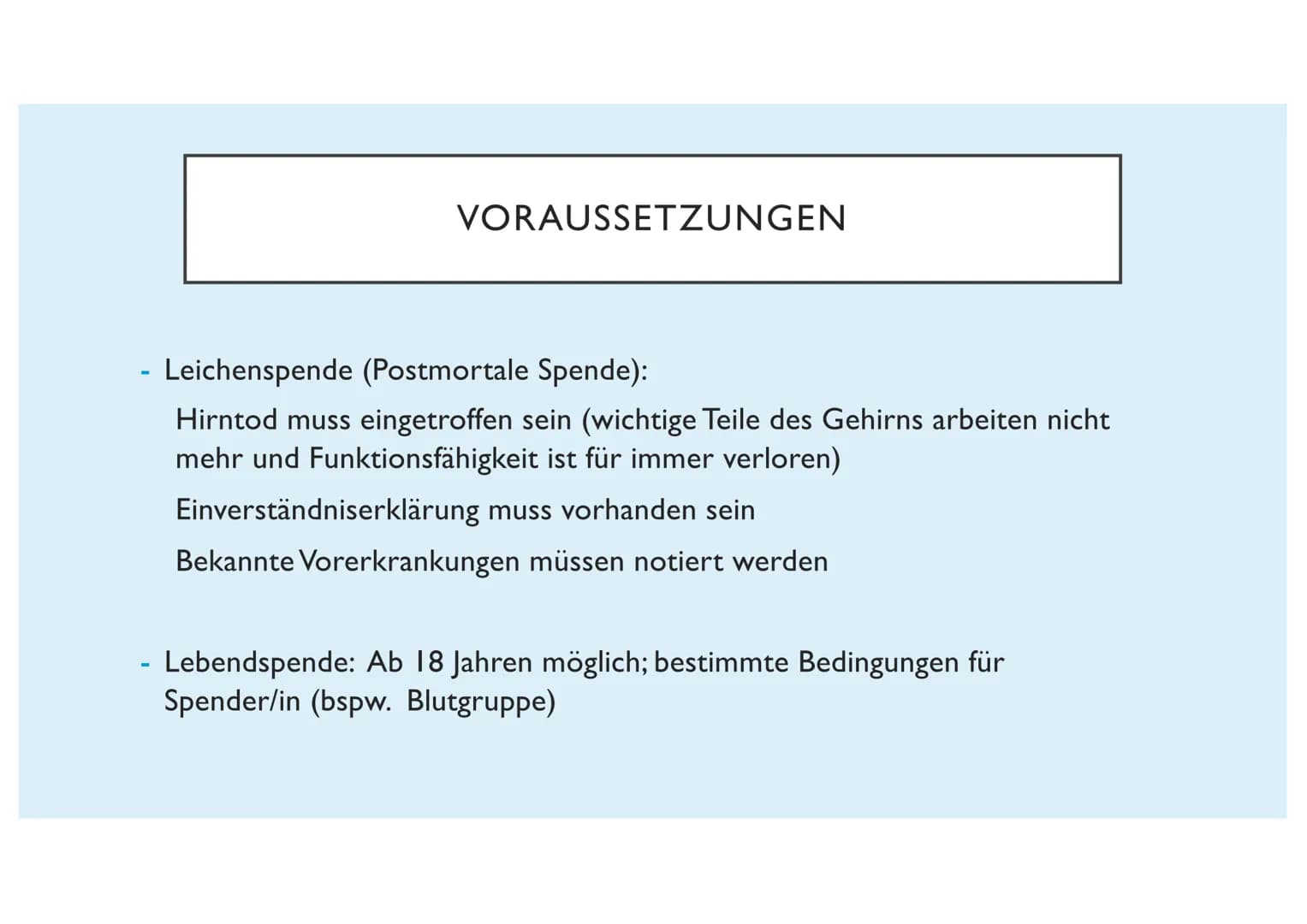 ORGANTRANSPLANTATION
Emilia Glasl Q12 Ist es moralisch vertretbar das Leben eines Menschen durch die
Entnahme eines Organs eines anderen Men