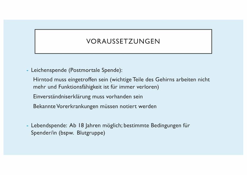 ORGANTRANSPLANTATION
Emilia Glasl Q12 Ist es moralisch vertretbar das Leben eines Menschen durch die
Entnahme eines Organs eines anderen Men