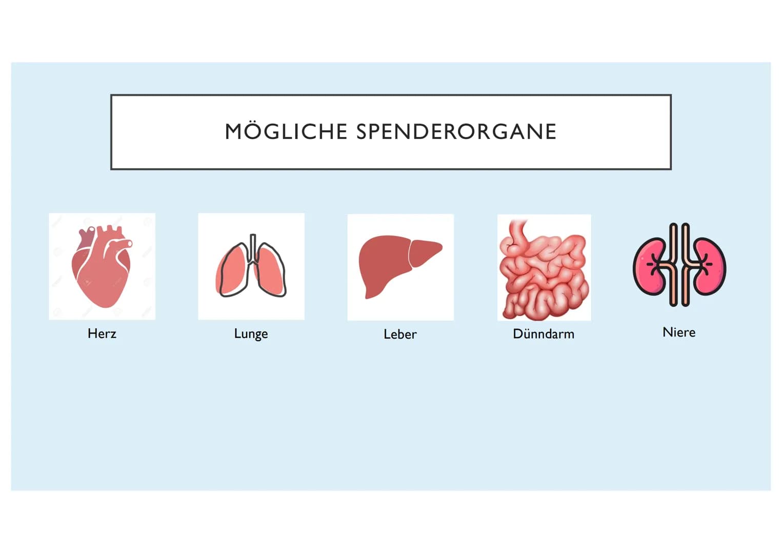 ORGANTRANSPLANTATION
Emilia Glasl Q12 Ist es moralisch vertretbar das Leben eines Menschen durch die
Entnahme eines Organs eines anderen Men