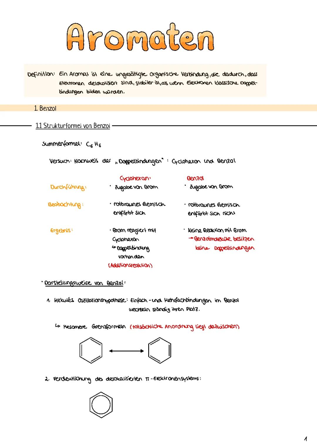 Benzol und Cyclohexan: Eigenschaften, Strukturformeln und Verwendung