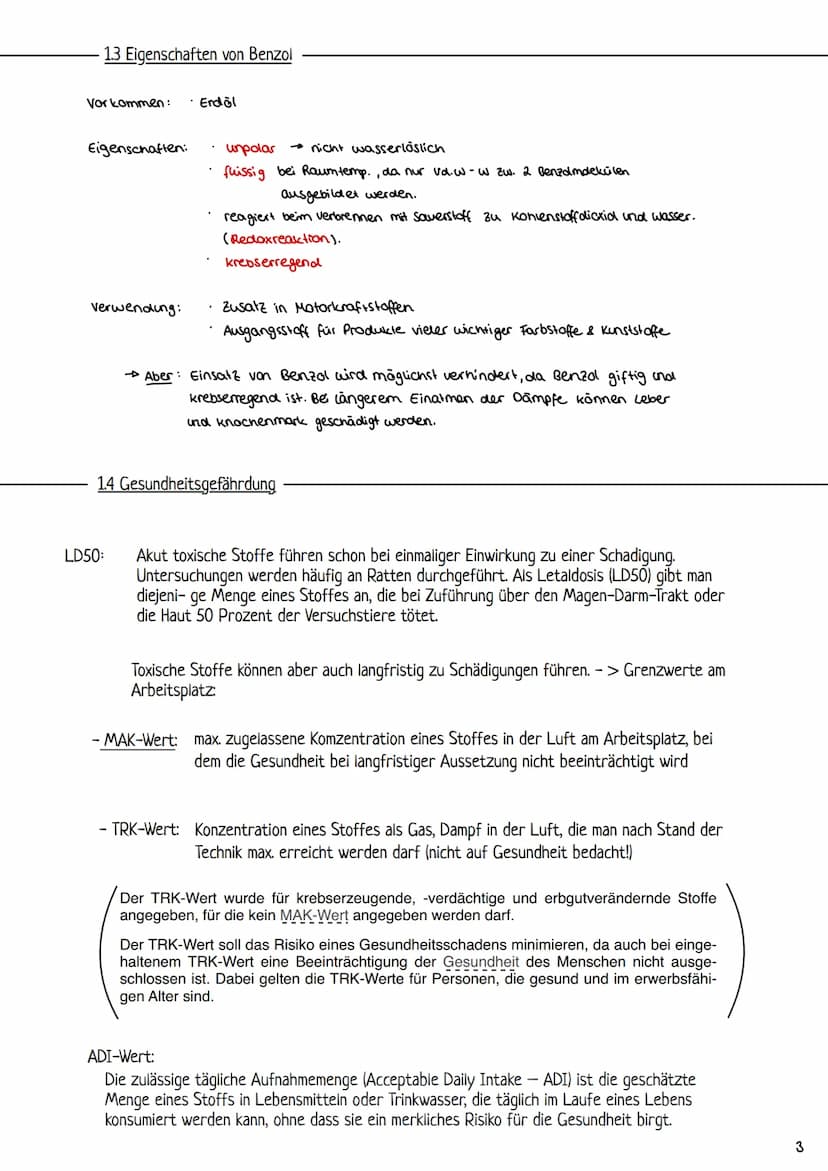Aromaten
Definition: Ein Aromal ist eine ungesättigte organische Verbindung, die dadurch, dass
Elektronen delokalisiert sind, stabiler ist, 