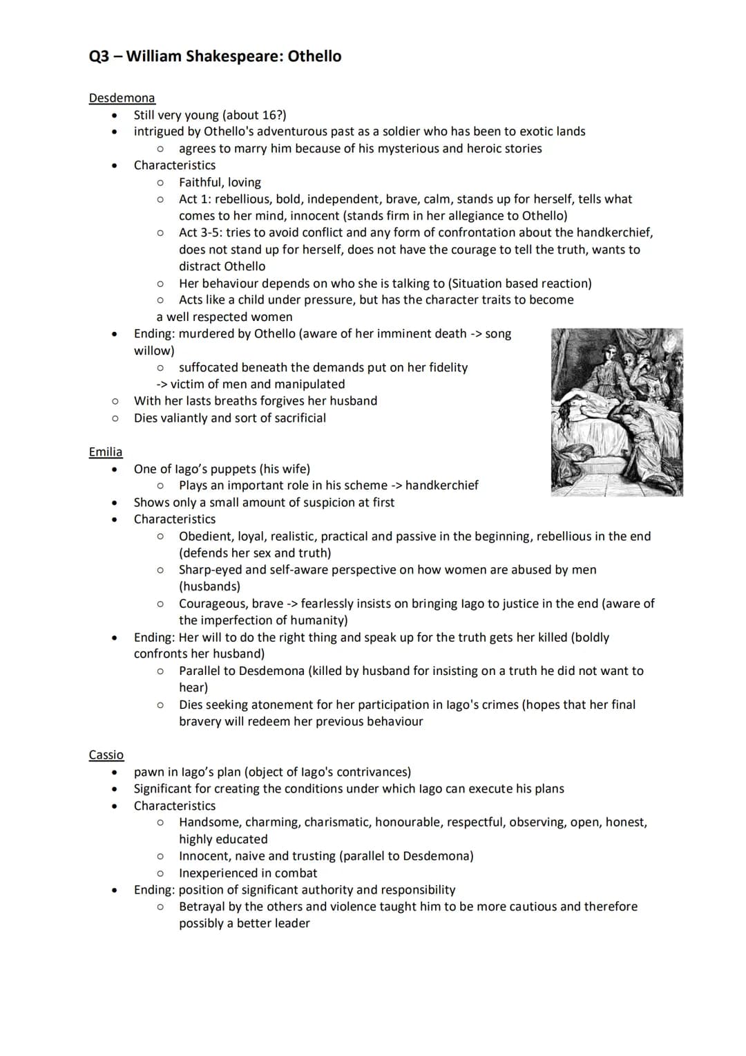 Q3 - William Shakespeare: Othello
Key facts
Full title The Tragedy of Othello, the Moor of Venice
Author William Shakespeare
Type of work Pl