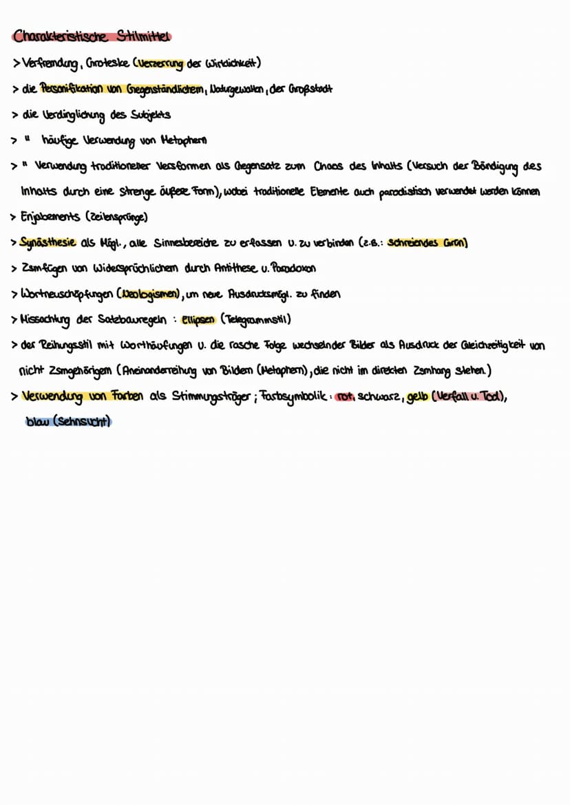 Lyrik des Expressionismus
Epoche und ihre Zeit:
Definition ,,Expressionismus":
Die Bezeichnung „Expressionismus" leitet sich vom lateinische