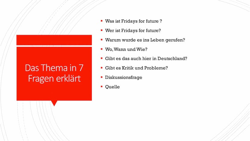Fridays for future
Die Zukunft der Umwelt liegt in den Händen der nächsten Generation HOW
DARE
YOU?
#NeustartKlima
FRIDAYS
FOR
FUTURE Das Th