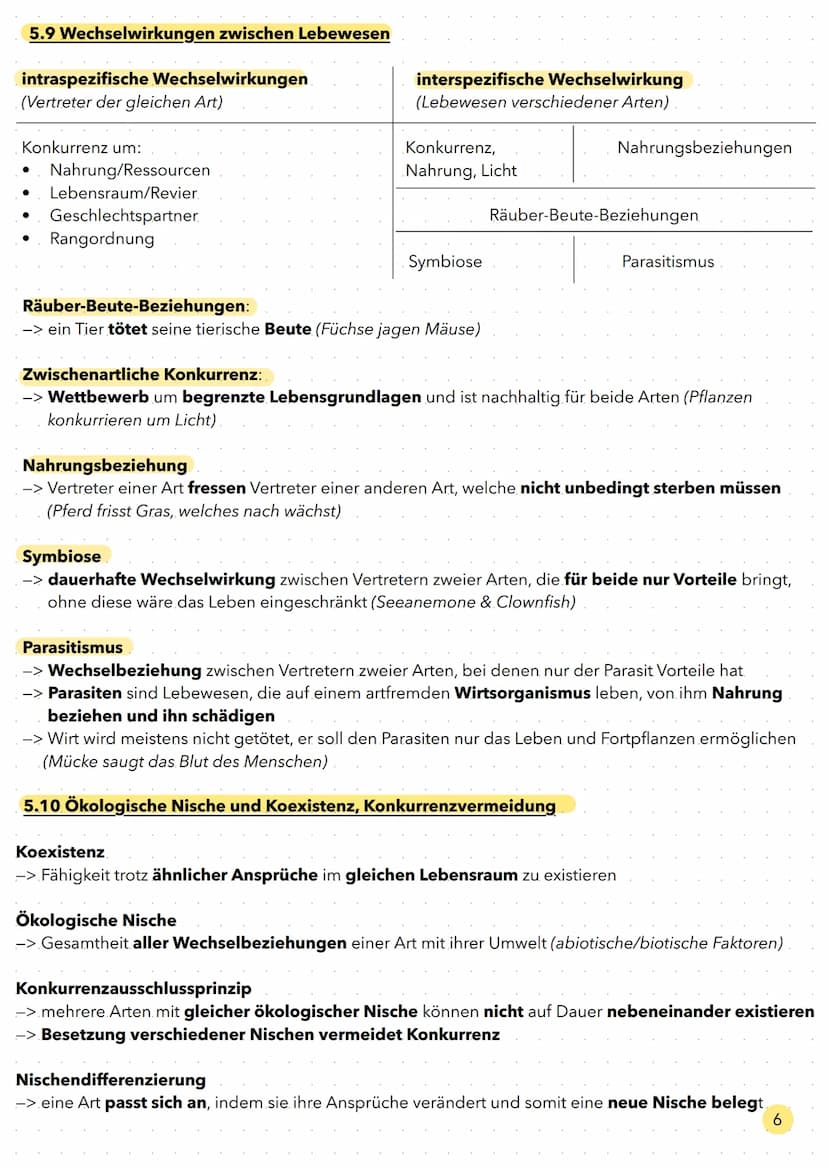 Ökologie Aufbau eines Ökosystems
Gesamtheit aller biotischen Faktoren.
Interspezifische
Faktoren
(Faktoren ausgehend
von der eigenen Art)
Bi