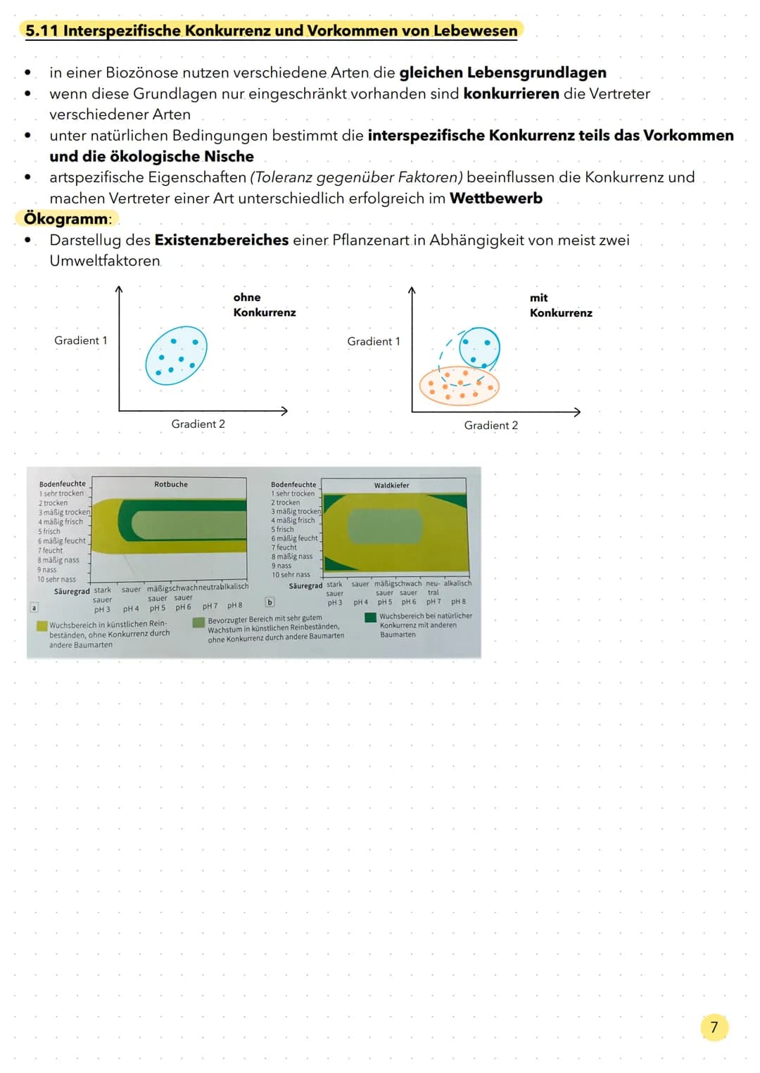 Ökologie Aufbau eines Ökosystems
Gesamtheit aller biotischen Faktoren.
Interspezifische
Faktoren
(Faktoren ausgehend
von der eigenen Art)
Bi