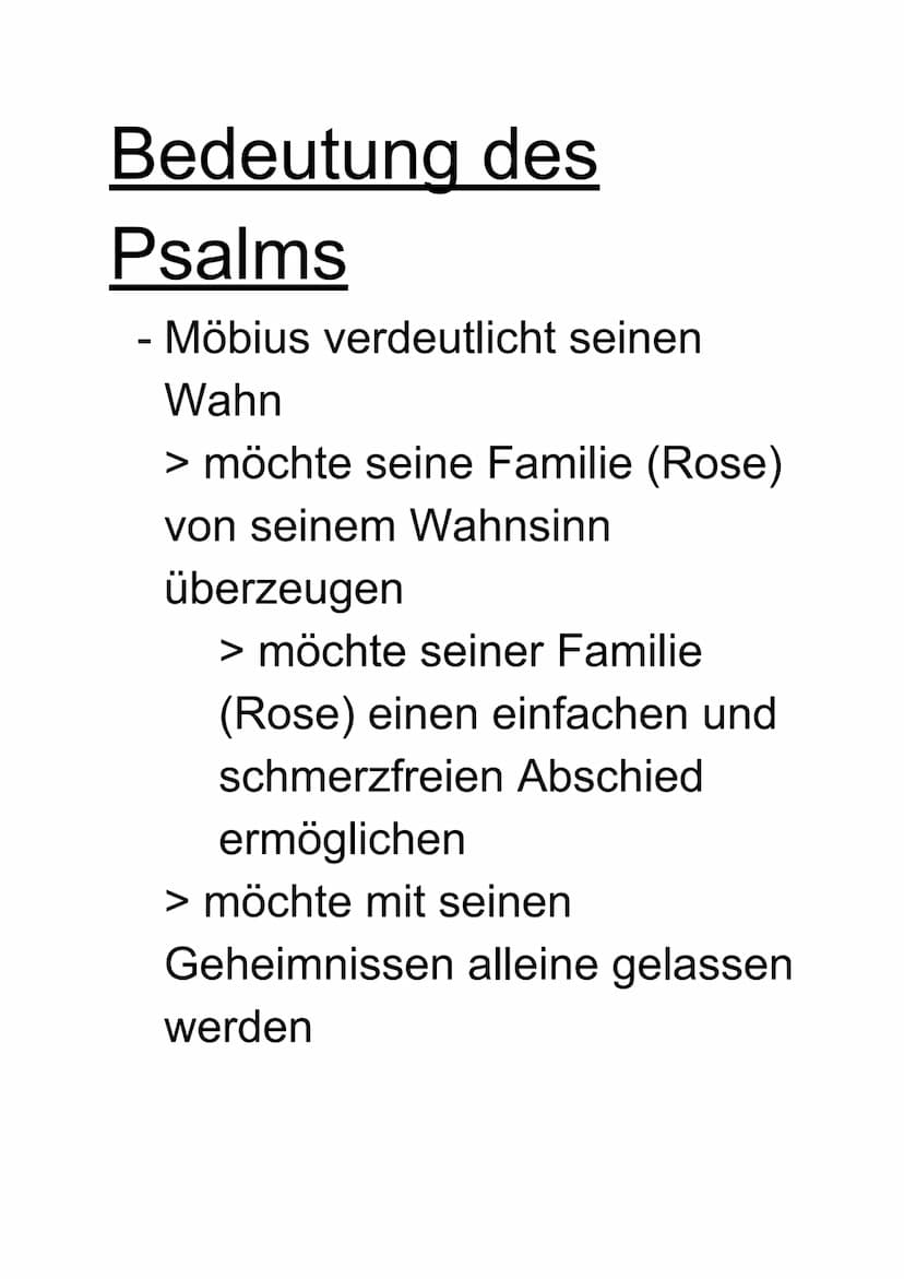 Der Psalm Salomos
Darstellung des Weltalls
tot
zerstört
gefährlich/bedrohlich
verflucht
Handlungen der Menschen
sterben
fliegen & fliehen
wo