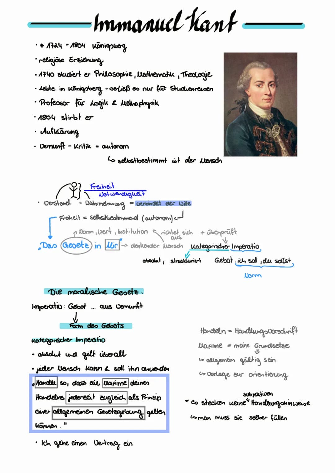 Kategorischer Imperativ -Kant- 