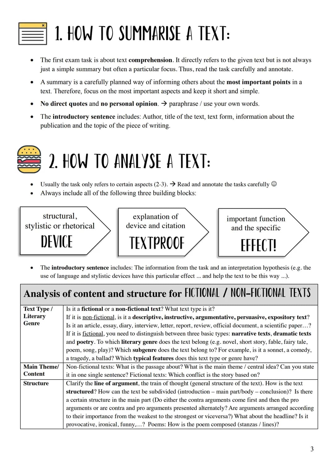 ESSAY WRITING
GENERAL ESSAY WRITING TIPPS:
1. Read the tasks carefully and visually highlight all the important aspects.
2. Annotate the tex