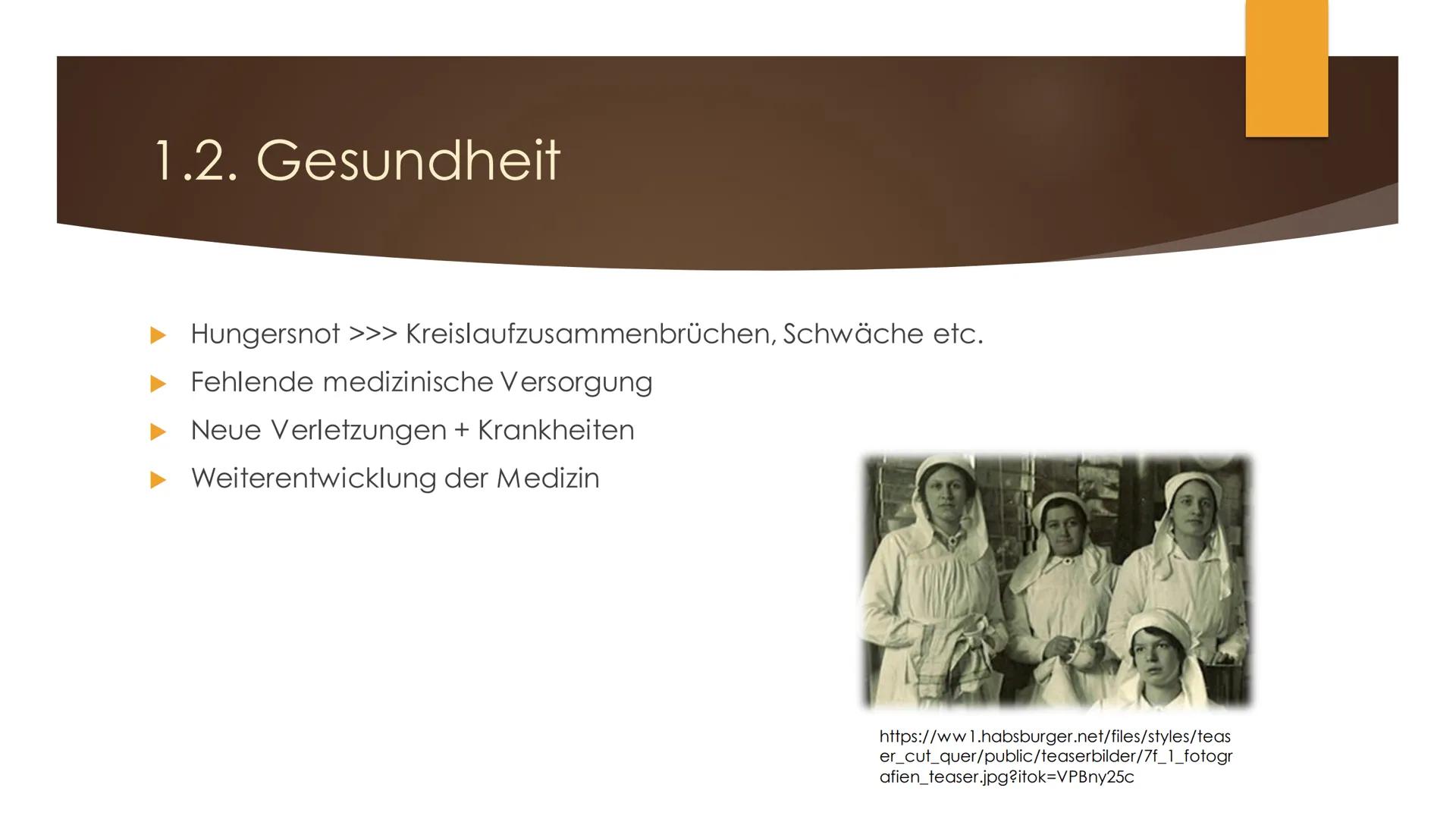 335
N°604 D
p
,,Die Heimatfront"
FRAUEN UND KINDER IM ERSTEN WELTKRIEG Gliederung
1. Probleme
1.1. Lebensmittelversorgung
1.2. Gesundheit
2.