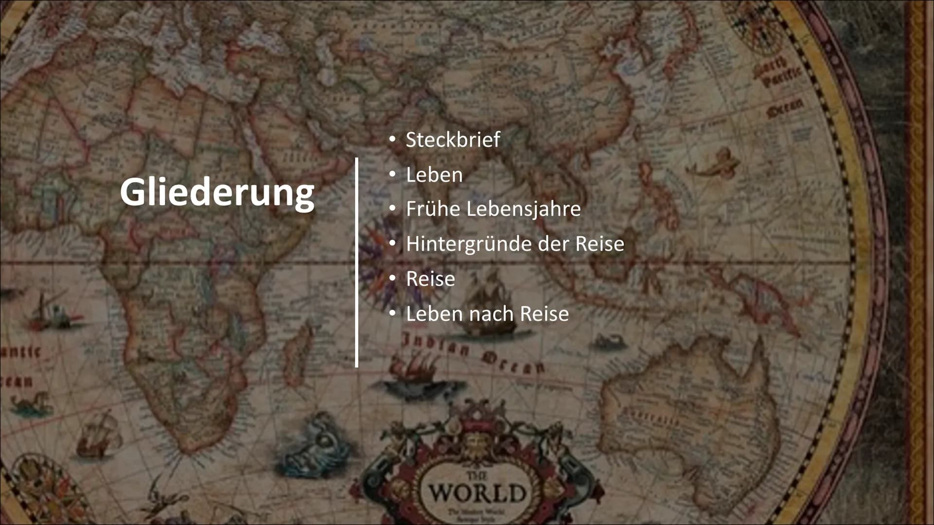 ,,Ich habe nicht
die Hälfte von
dem erzählt
was ich
gesehen
habe, weil
keiner mir
geglaubt
hätte"
-Marco Polo
r fon
Gliederung
●
●
Steckbrie