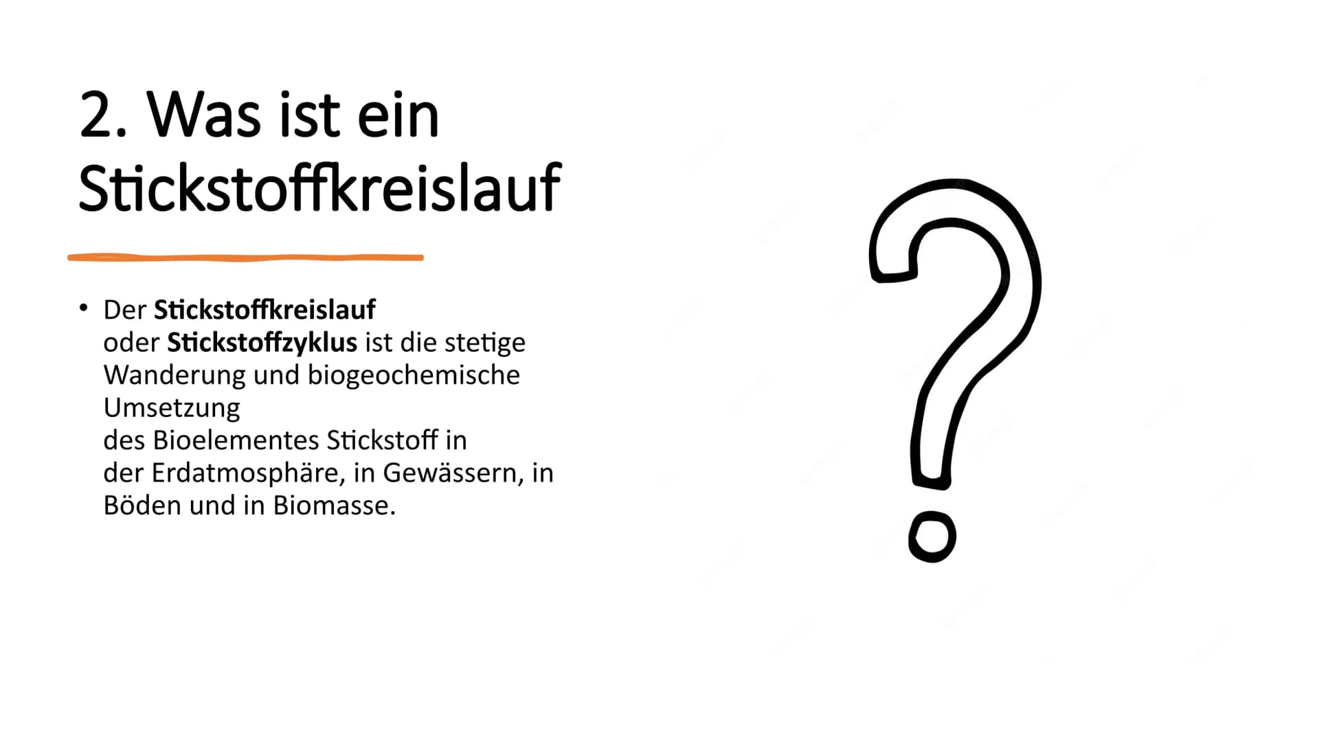 Stickstoffkreislauf Gliederung
1. Das Element Stickstoff
2. Was ist ein Stickstoffkreislauf
3. Stickstoffkreislauf
3.1 Stickstofffixierung
3