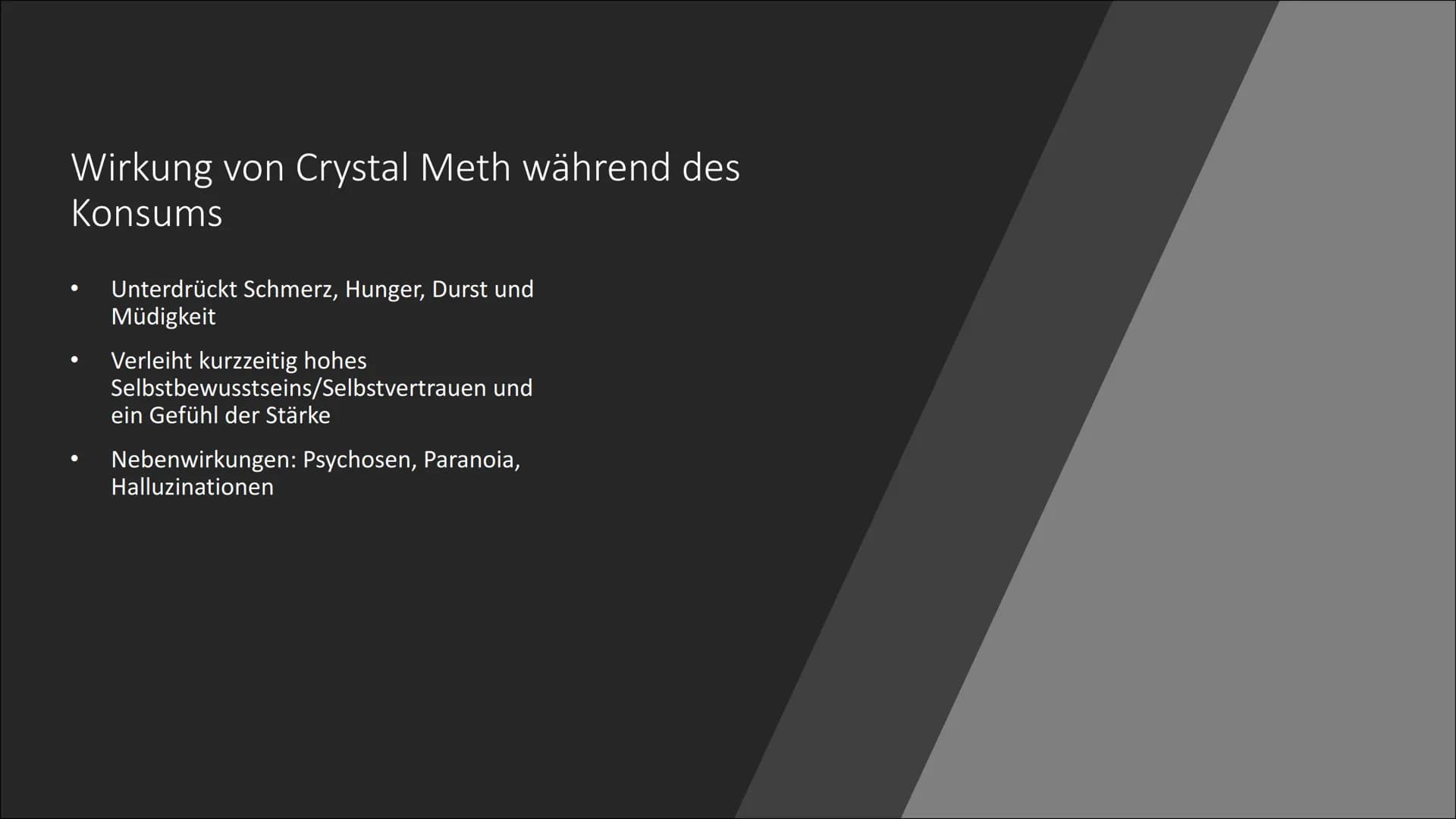 Crystal Meth
Von Viola Neumann ●
Inhalt
Was ist Crystal Meth
Herstellung
Was bewirkt Crystal Meth im Körper?
Wirkung von Crystal Meth währen