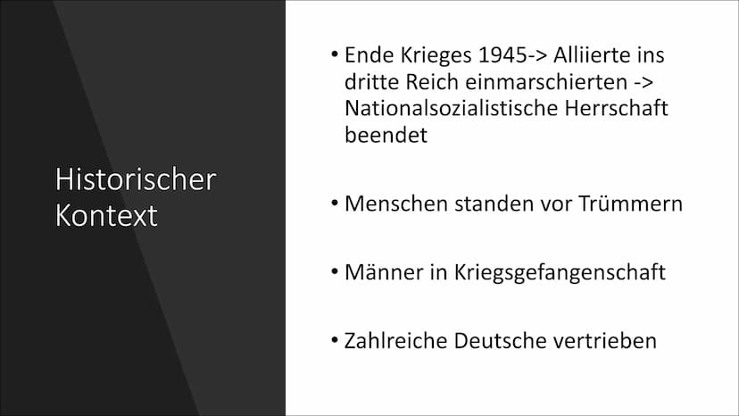 S
Trümmerliteratur
Hannah Schmitt, DEGK02 MAY, 07.12.2021 Gliederung
Hintergrund
Historischer Kontext
Literarisches Leben
Themen u. Motive
S