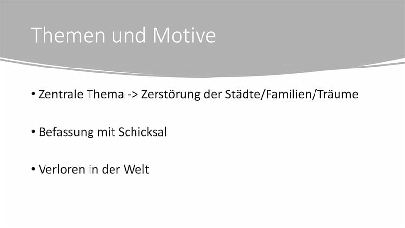 S
Trümmerliteratur
Hannah Schmitt, DEGK02 MAY, 07.12.2021 Gliederung
Hintergrund
Historischer Kontext
Literarisches Leben
Themen u. Motive
S
