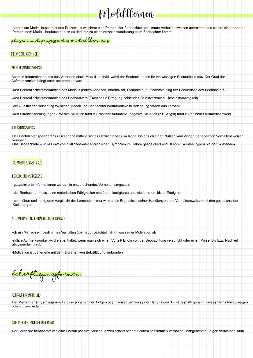 Lernen am Modell