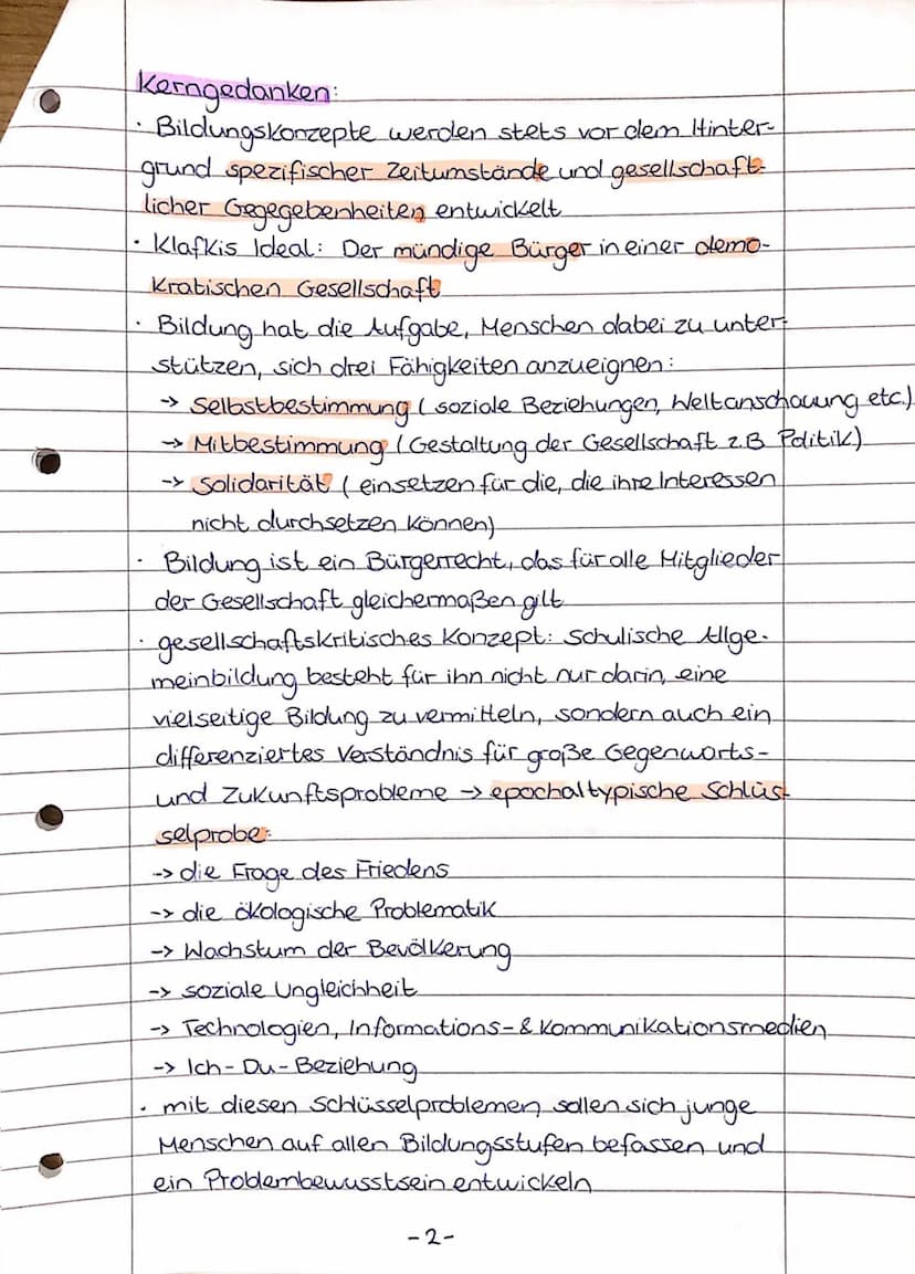 Pódagogik Abi Zusammenfassung.
Klafkis Bildungskonzept.
Didaktik (Lehre vom Lehren).
im
weiteren
Sinne
Didaktik
↓
im engeren
Sinhe
Was ?
-> 