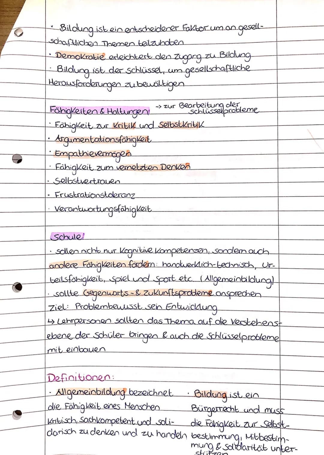 Pódagogik Abi Zusammenfassung.
Klafkis Bildungskonzept.
Didaktik (Lehre vom Lehren).
im
weiteren
Sinne
Didaktik
↓
im engeren
Sinhe
Was ?
-> 