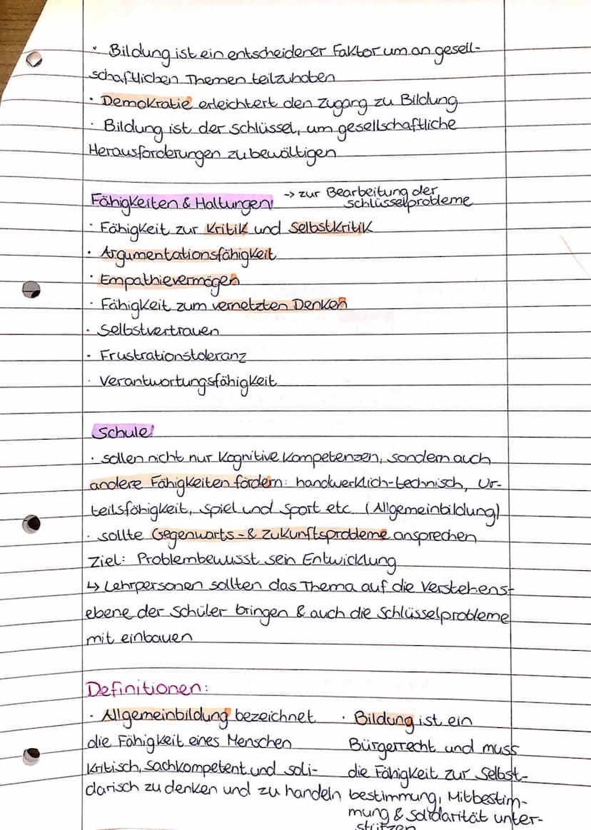 Pódagogik Abi Zusammenfassung.
Klafkis Bildungskonzept.
Didaktik (Lehre vom Lehren).
im
weiteren
Sinne
Didaktik
↓
im engeren
Sinhe
Was ?
-> 
