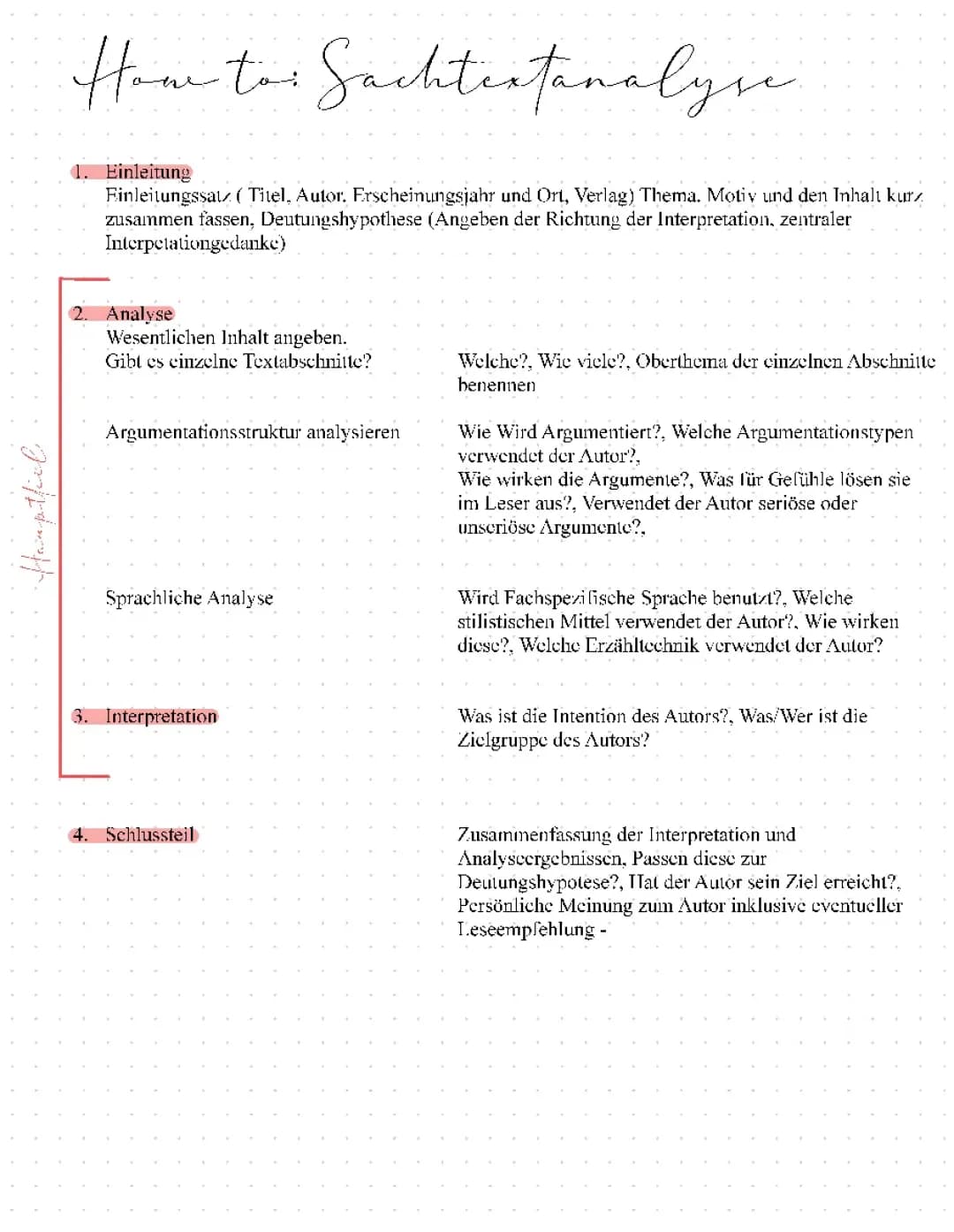 Lernzettel Deutsch Abitur 2023