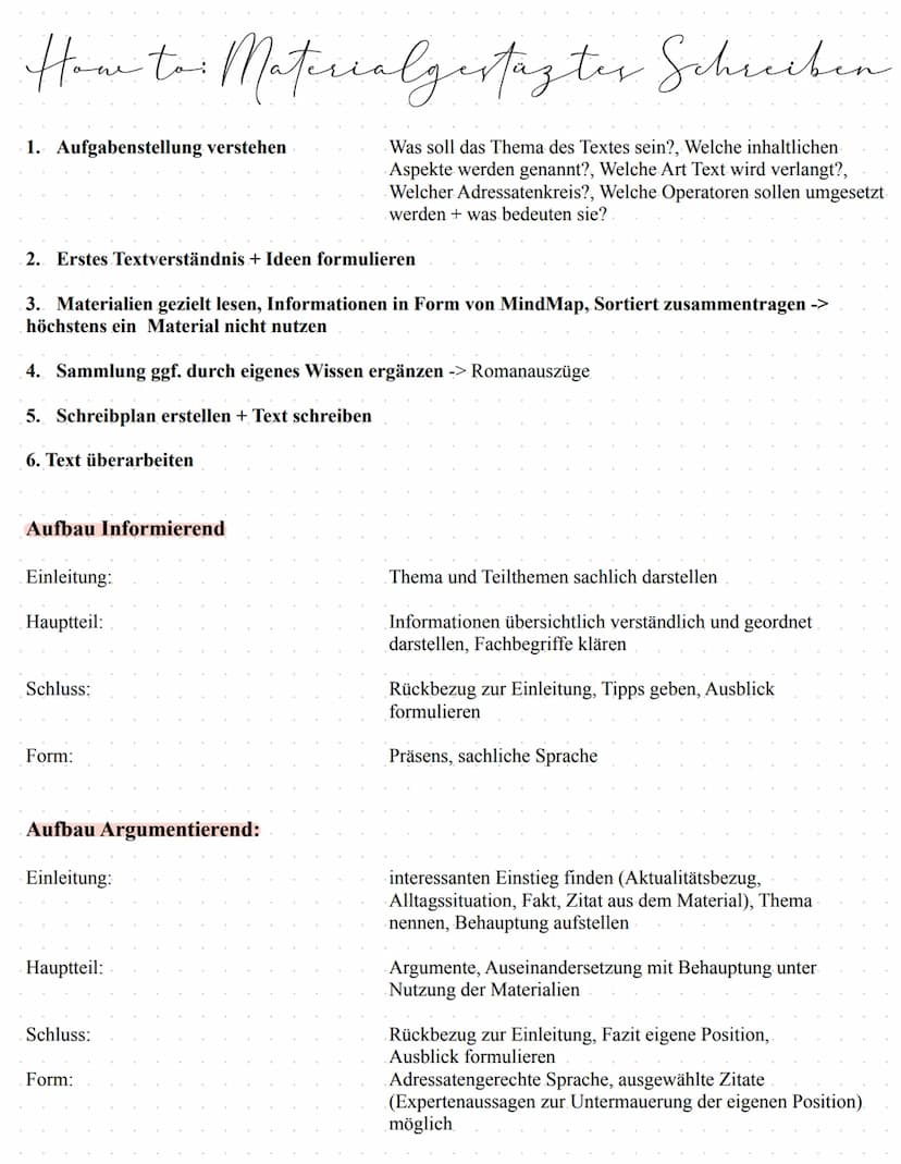 Hauptfil
How to: Sachtextanalyse
1. Einleitung
Einleitungssatz (Titel, Autor, Erscheinungsjahr und Ort, Verlag) Thema, Motiv und den Inhalt 