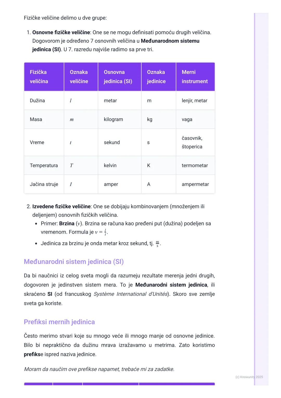 # Fizičke veličine i merenje

Uvod u fizičke veličine

Sve oko nas u prirodi možemo da opišemo i proučavamo. Fizika je nauka koja
nam pomaže