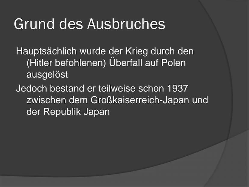 ,,Der Untergang Hitlers"
2. WELTKRIEG (1939-1945)
4 Inhaltsverzeichnis
Grund des Ausbruches
Die Allianzen
Das Ende Deutschlands
Verlauf Verl