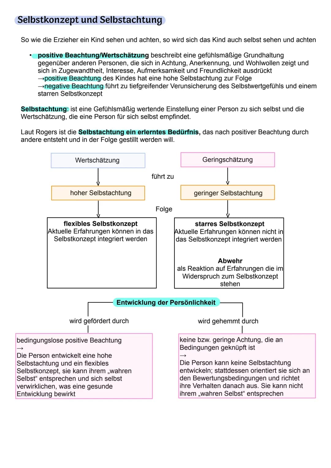 Humanistische Psychologie
Grundlegende Annahmen der Humanistischen Psychologie:
- Jeder Mensch strebt nach Selbstbestimmung und Unabhängigke