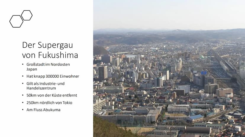 Der Reaktorunfall
Fukushima
Daiichi Gliederung
●
●
●
●
Der Supergau von Fukushima
Über den Reaktorunfall
11. März
12. März
13./14. März
15. 