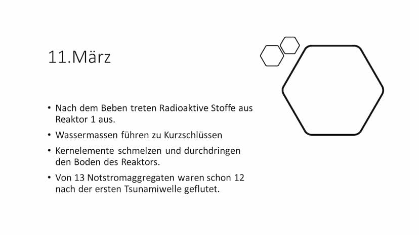 Der Reaktorunfall
Fukushima
Daiichi Gliederung
●
●
●
●
Der Supergau von Fukushima
Über den Reaktorunfall
11. März
12. März
13./14. März
15. 