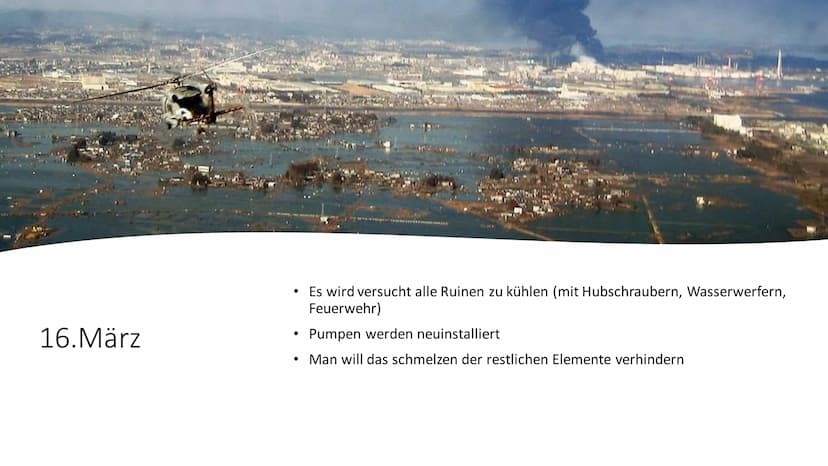 Der Reaktorunfall
Fukushima
Daiichi Gliederung
●
●
●
●
Der Supergau von Fukushima
Über den Reaktorunfall
11. März
12. März
13./14. März
15. 