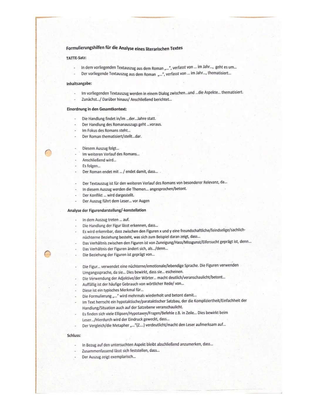 Der Trafikant Zusammenfassung + Formulierungshilfen für Szenenanalyse und Erörterung