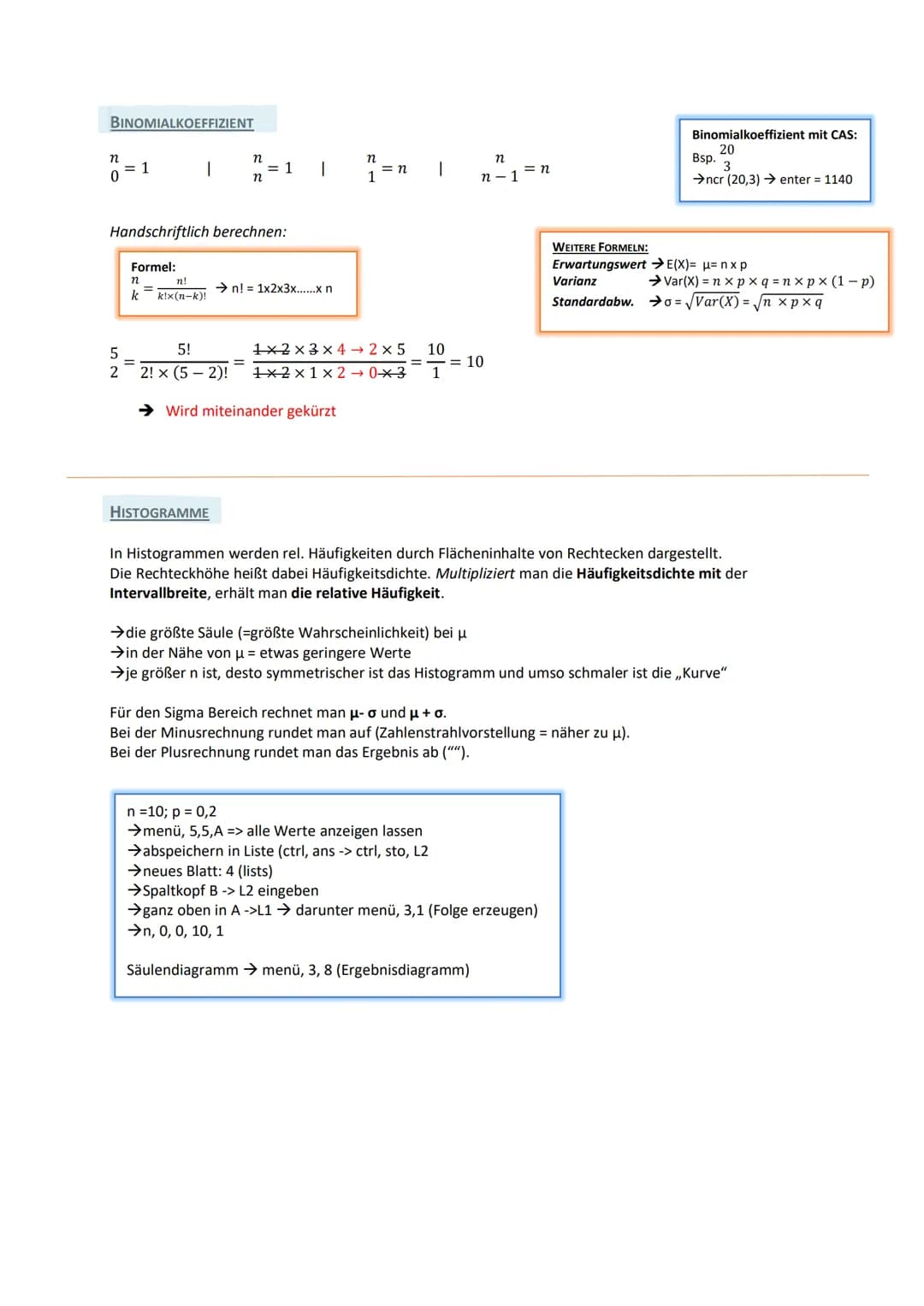 Lernzettel: Stochastik
Statistik
Wir erheben Daten: 60sek schätzen
Zeit (Sek.)
Absolute
Häufigkeit (H)
Relative
Häufigkeit (h)
Mittelwerte
4