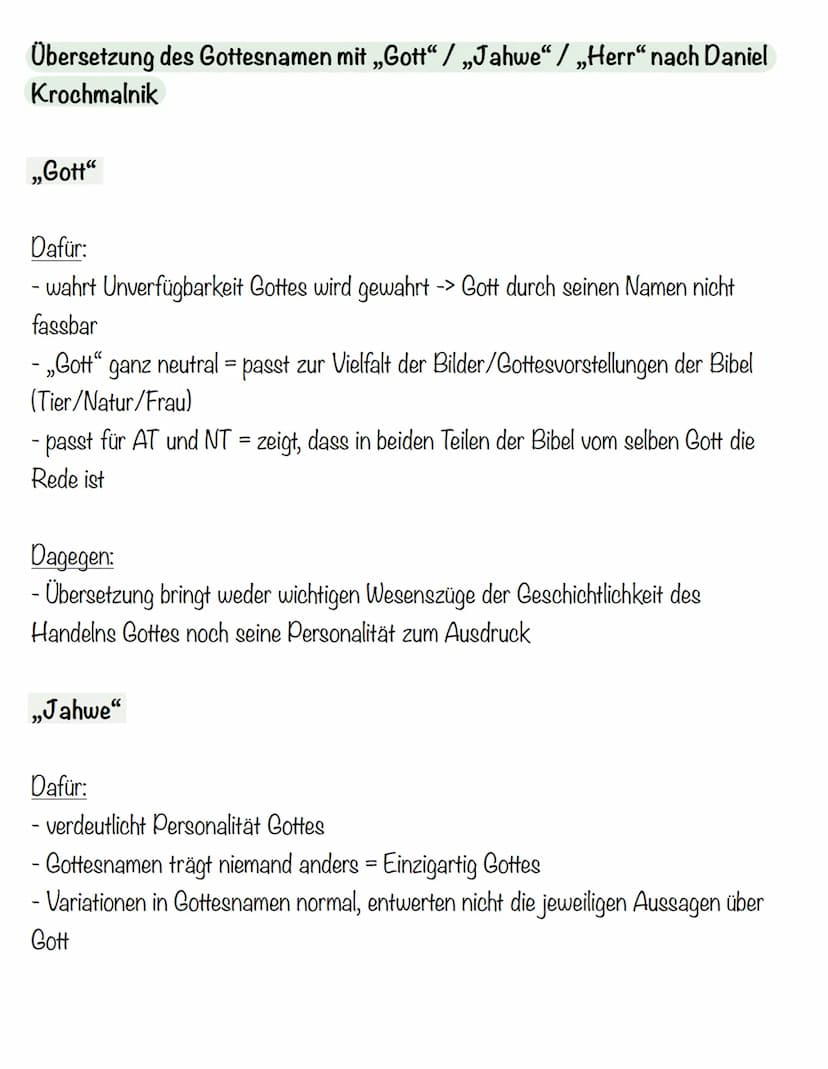 1. Gottesbilder
Die Vielfalt biblischer Gottesbilder
- einerseits Verbot in der Bibel, sich von Gott Bild/Gleichnis zu machen
- andererseits