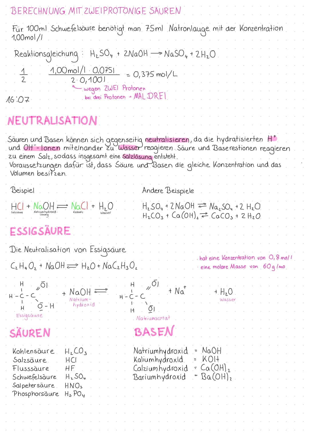 TITRATION
Verfahren der analytischen Chemie.
Zur Bestimmung unbekannter Konzentrationen von Lösungen (auch Probelösung genannt)
LD dafür mus